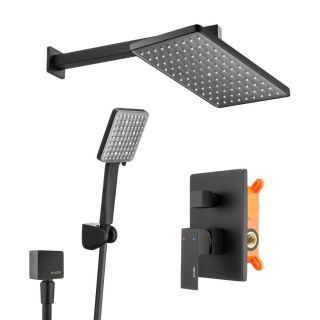 Душевой комплект Swedbe Platta 5555B чёрный